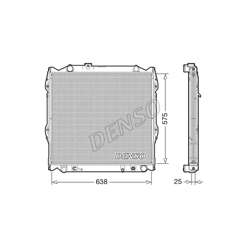 Radiateur, refroidissement du moteur DENSO DRM50138