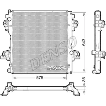 Radiateur, refroidissement du moteur DENSO DRM50140