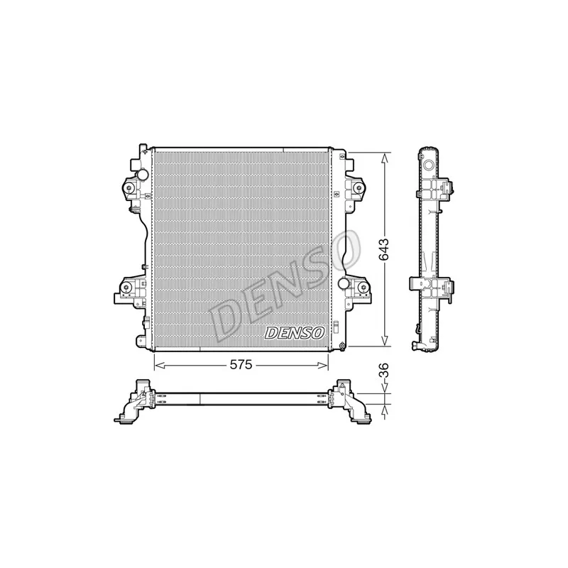 Radiateur, refroidissement du moteur DENSO DRM50140