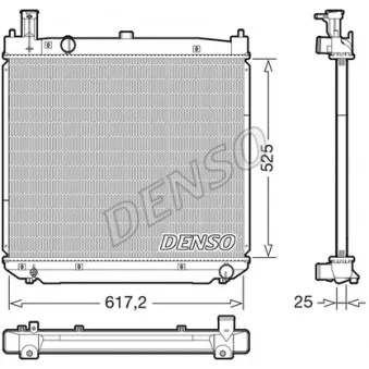 Radiateur, refroidissement du moteur DENSO DRM50141