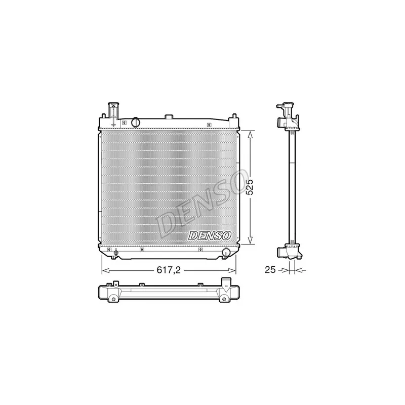 Radiateur, refroidissement du moteur DENSO DRM50141