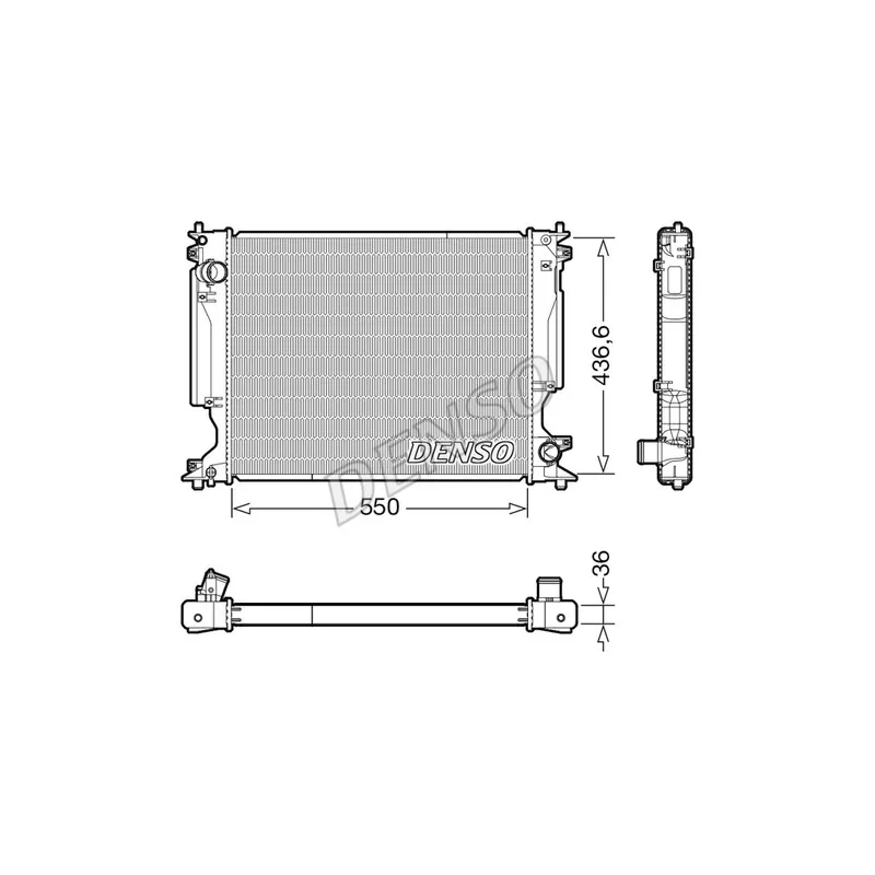 Radiateur, refroidissement du moteur DENSO DRM51014