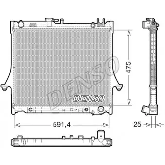 Radiateur, refroidissement du moteur DENSO