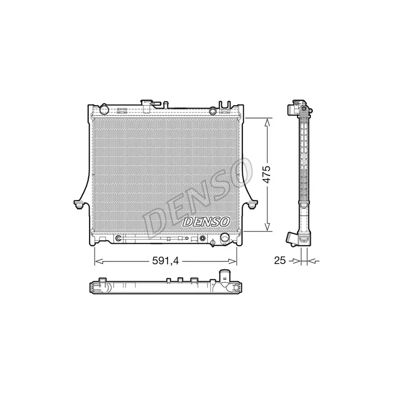 Radiateur, refroidissement du moteur DENSO DRM99015