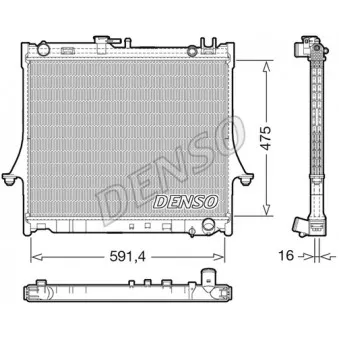 Radiateur, refroidissement du moteur DENSO