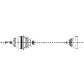 Arbre de transmission avant gauche METELLI 17-0052