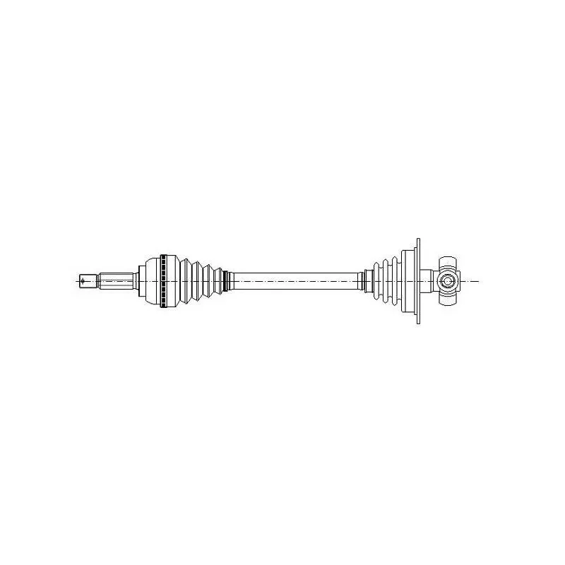 Arbre de transmission avant gauche METELLI 17-0196