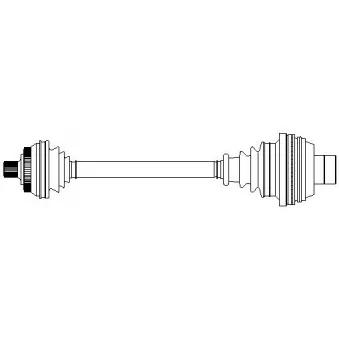 Arbre de transmission avant droit METELLI 17-0267