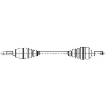 Arbre de transmission avant droit METELLI 17-0274