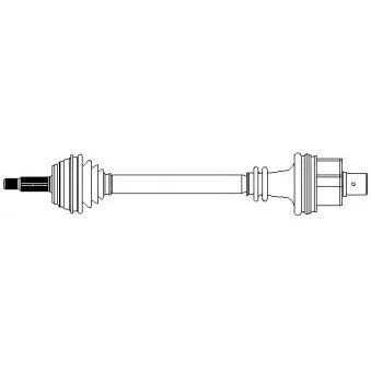 Arbre de transmission avant droit METELLI 17-0324