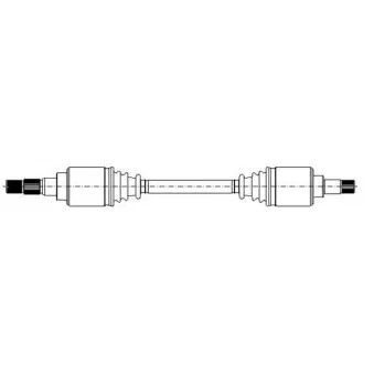 Arbre de transmission METELLI 17-0628