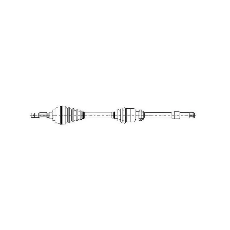 Arbre de transmission avant droit METELLI 17-1207