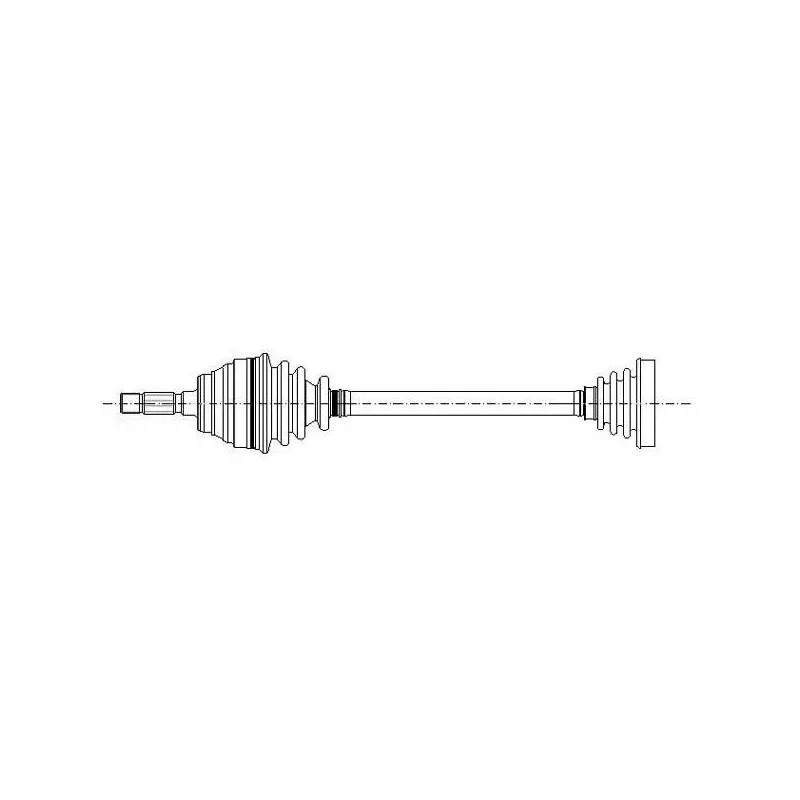 Arbre de transmission avant droit METELLI 17-1262