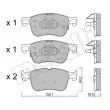 Jeu de 4 plaquettes de frein avant METELLI 22-1205-0 - Visuel 1