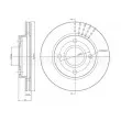 Jeu de 2 disques de frein avant METELLI 23-0169 - Visuel 1