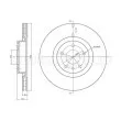 Jeu de 2 disques de frein avant METELLI 23-0183C - Visuel 1