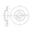 Jeu de 2 disques de frein avant METELLI 23-0186C - Visuel 1