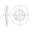 Jeu de 2 disques de frein avant METELLI 23-0191 - Visuel 1