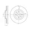 Jeu de 2 disques de frein avant METELLI 23-0298C - Visuel 1