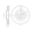 Jeu de 2 disques de frein avant METELLI 23-0391C - Visuel 1
