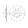 Jeu de 2 disques de frein avant METELLI 23-0401C - Visuel 1