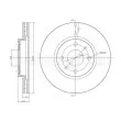 Jeu de 2 disques de frein avant METELLI 23-0407C - Visuel 1