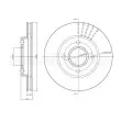 Jeu de 2 disques de frein avant METELLI 23-0476C - Visuel 1