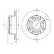 Jeu de 2 disques de frein arrière METELLI 23-0477 - Visuel 1