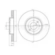 Jeu de 2 disques de frein avant METELLI 23-0517C - Visuel 1