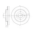 Jeu de 2 disques de frein arrière METELLI 23-0542C - Visuel 1