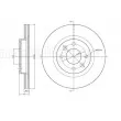 Jeu de 2 disques de frein avant METELLI 23-0549C - Visuel 1