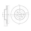 Jeu de 2 disques de frein avant METELLI 23-0552C - Visuel 1