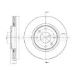 Jeu de 2 disques de frein avant METELLI 23-0555C - Visuel 1