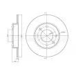 Jeu de 2 disques de frein arrière METELLI 23-0567C - Visuel 1