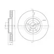 Jeu de 2 disques de frein avant METELLI 23-0615C - Visuel 1