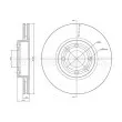 Jeu de 2 disques de frein avant METELLI 23-0641C - Visuel 1