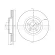 Jeu de 2 disques de frein avant METELLI 23-0687C - Visuel 1
