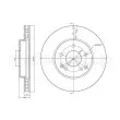 Jeu de 2 disques de frein avant METELLI 23-0701C - Visuel 1