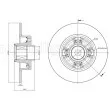 Jeu de 2 disques de frein arrière METELLI 23-0722 - Visuel 1