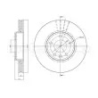 Jeu de 2 disques de frein avant METELLI 23-0798 - Visuel 1