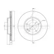 Jeu de 2 disques de frein avant METELLI 23-0831C - Visuel 1