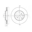 Jeu de 2 disques de frein avant METELLI 23-0834C - Visuel 1