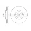 Jeu de 2 disques de frein avant METELLI 23-0927C - Visuel 1