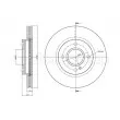 Jeu de 2 disques de frein avant METELLI 23-0975C - Visuel 1