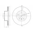 Jeu de 2 disques de frein avant METELLI 23-0986C - Visuel 1