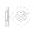 Jeu de 2 disques de frein avant METELLI 23-1001C - Visuel 1