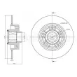 Jeu de 2 disques de frein arrière METELLI 23-1095 - Visuel 1