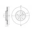 Jeu de 2 disques de frein avant METELLI 23-1341C - Visuel 1