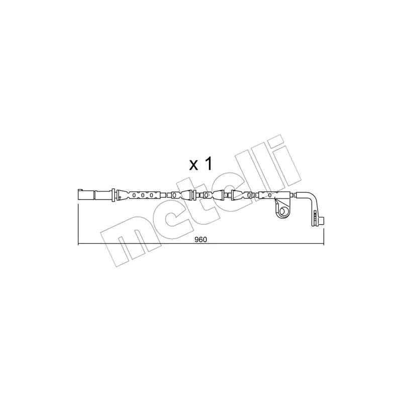 Contact d'avertissement, usure des plaquettes de frein METELLI SU.220