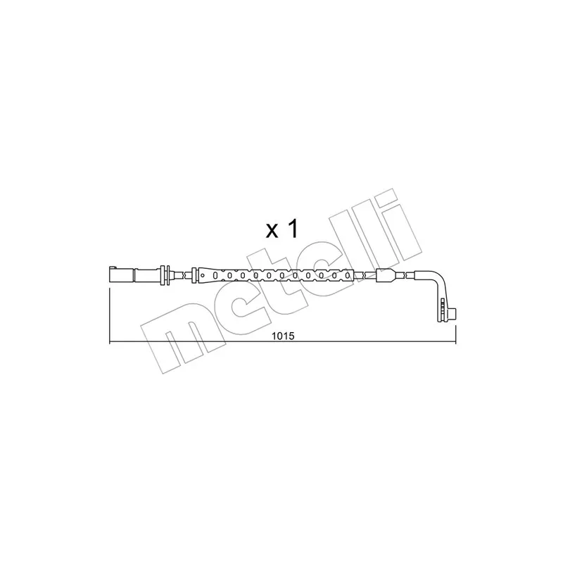 Contact d'avertissement, usure des plaquettes de frein METELLI SU.221